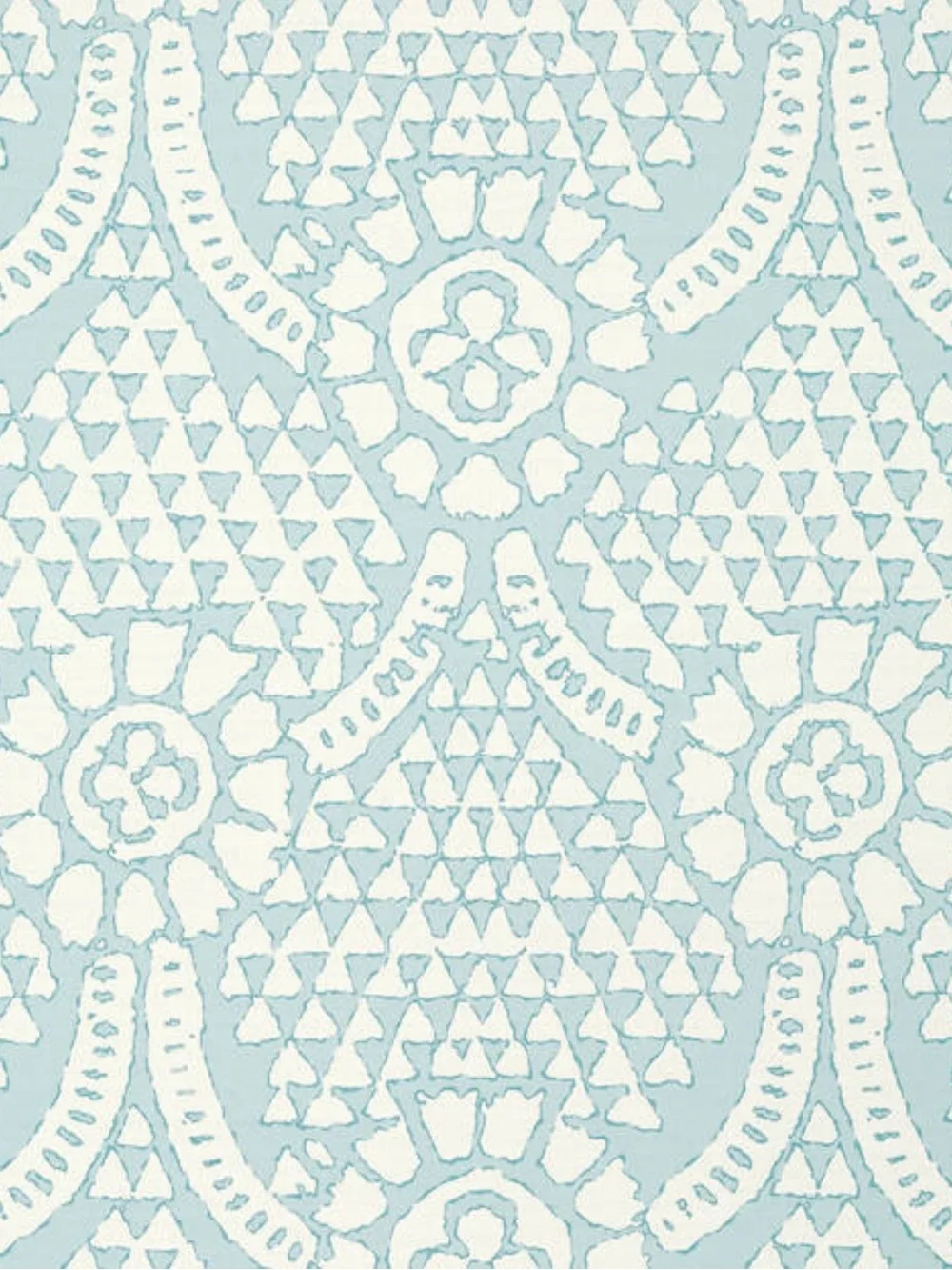 NWT ~ THIBAUT Wallpaper Chamomile T14320 Spa Blue 1 Double Roll Sealed